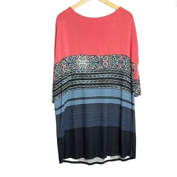 Free People Steppin Out Tunic Shift Dress Small 3/4 Sleeves Oversized Pocket - Picture 6 of 10